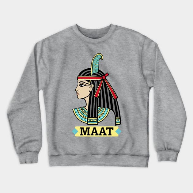 Maat, World History Encyclopedia,  Maat - the balance of the world, Crewneck Sweatshirt by Cairo Design